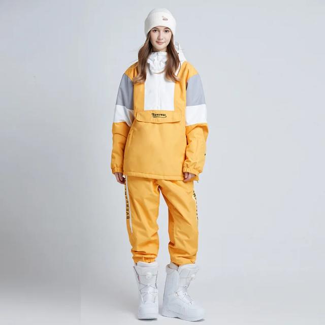Jaqueta e Calça de Snowboard Feminino Impermeável e Respirável para Esportes ao Ar Livre