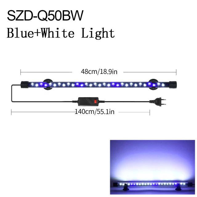 Iluminação Submersível LED à Prova d' Água para Aquários de 18 a 54 cm