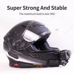 TUYU-Motocicleta Bicicleta Capacete Chin Mount, Câmera Acessórios, GoPro Max Herói, 12, 11, 10, 9, 8, Insta360, X4, X3, Um RS, X2, DJI AKASO - Image 4