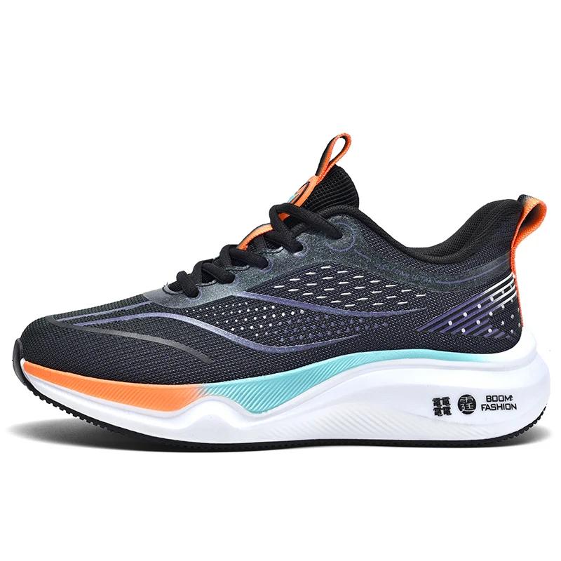 Tênis de corrida com placa de carbono ultraleve para homens, tênis masculino de verão, respirável, sola macia, antiderrapante, resistente ao desgaste, primavera, costas - Image 1