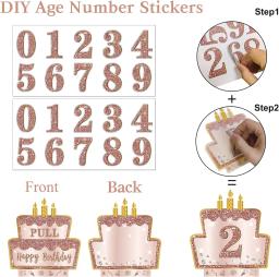 Caixa de Presente com Adesivos DIY, Adequado Para Qualquer Idade, Rosa, Rosa, Ouro, Surpresa Birthday Party, Caixa De Presente Em Dinheiro, Decoração - Image 3