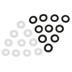 Peças de instrumento de bronze portátil, trompete sentiu arruelas, almofada de almofada, proteção, 17mm, preto, branco, 10 pcs - Image 1