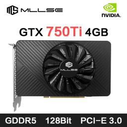Placa de Vídeo MLLSE GTX 750Ti 4GB GDDR5 128Bit DVI VGA PCI-E 3.0 Geforce GPU Gtx 750 8gb para Jogos - Image 1