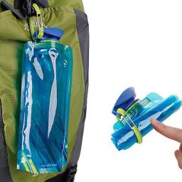 700ml portátil dobrável saco de água impermeável esportes ao ar livre fitness ciclismo recipiente de água garrafa de água chaleira - Image 2