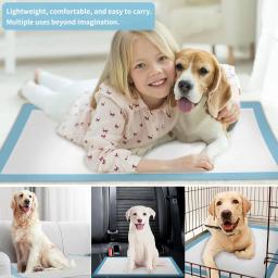 Fralda Super Absorvente Pet, Almofadas de Pee para Cães, Tapete de fralda saudável descartável para gatos e cães, Tapete de superfície de secagem rápida, 120pcs - Image 3