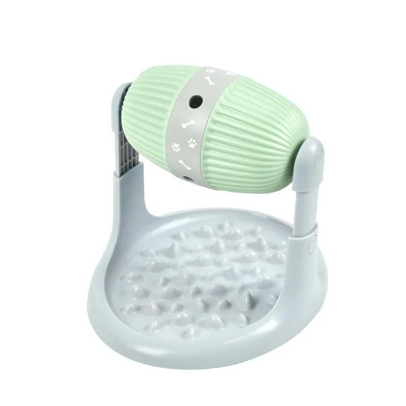 Alimentador para animais de estimação divertido brinquedo para cães tambor bola de vazamento gato tigela de comida lenta dieta saudável altura ajustável durável multifuncional suprimentos para animais de estimação - Image 1