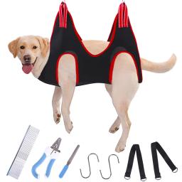 Pet Hammock para Cortar Unhas e Secar Cabelo, Acessórios para Cães e Gatos, Pet Shop Conjunto de Poda, Nail Scissors Comb, Conveniente - Image 1