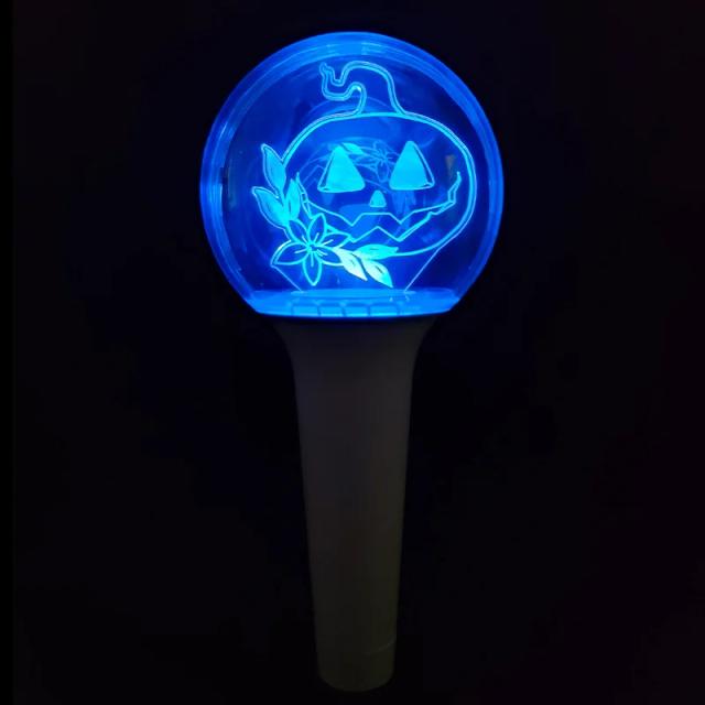 Bastão de Luz LED Halloween em Acrílico com Mudança de Cor 24, Atraente Acessório Personalizado para Festivais