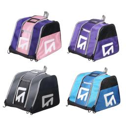 Saco de skate no gelo alça de ombro ajustável rolo skate transportadora saco de patinação no gelo mochila para hóquei de figura inline - Image 1