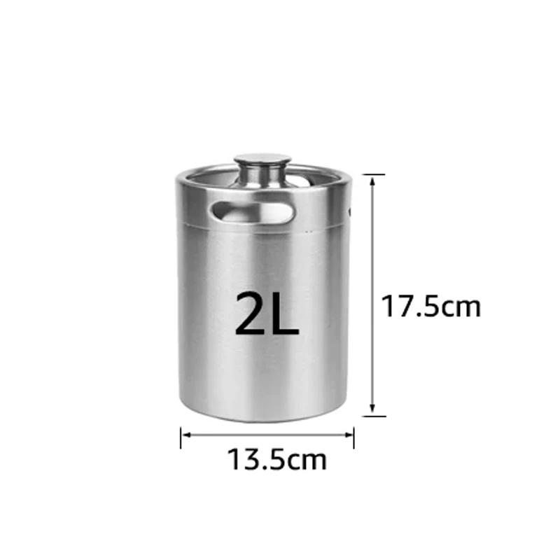 Haste de garrafas de cerveja em aço inoxidável, 6, 4, 5l, mini barril, sistema de dispensação de cerveja artesanal, fabricação caseira de cerveja - Image 1