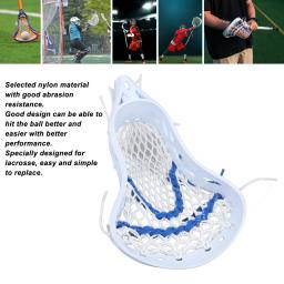 Lacrosse Head Mesh amarrado, Prova de desgaste, Nylon, Stick Heads for Training Competition, Acessórios Lacrosse - Image 4