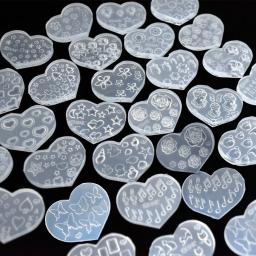 Snasan pequenas contas dos desenhos animados flores coração estrela arte do prego brincos molde de silicone ferramenta de fundição de jóias uv resina epóxi molde de silicone - Image 1