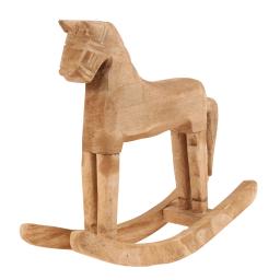 Cavalo de balanço de madeira, escultura quente, artesanato artesanal diy para crianças, decoração de aniversário, presente de infância, decoração de casa a3 - Image 1