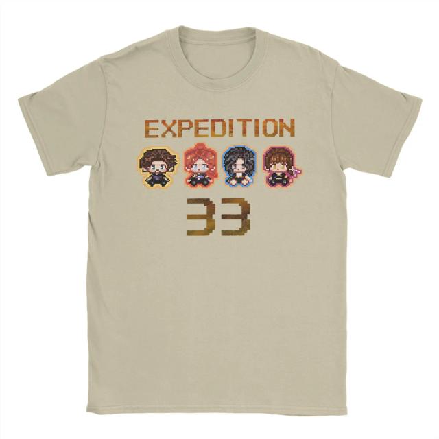 Clair Obscur Expedition 33 Gustav Maelle Camiseta Vintage Algodão Pescoço Redondo Manga Curta