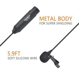 Comica-microfone lapela lapela, Canon, Sony, Panasonic, filmadora, Zoom H4n, H5, H6, Tascam, DR-40, DR-100, CVM-V02C, XLR - Image 5