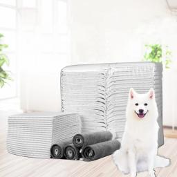Almofada descartável de urina para cão, fralda absorvente, grandes suprimentos para cães, carvão vegetal de bambu, fraldas de cachorro, desodorante - Image 1