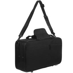 Estojo para clarinete de pano preto, portátil, microfone, instrumento, bolsa de transporte, flauta, baixo, armazenamento, sopro, oxford, viagem - Image 4
