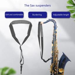 Cinto saxofone acolchoado ajustável com gancho, alça pescoço, apto para Alto, tenores, soprano, barítono, acessórios musicais - Image 3
