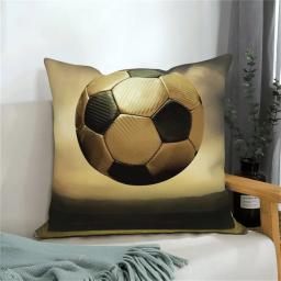 Futebol Imprimir Fronha, Capa Almofada, Sofá, Carro, Home Decor - Image 2
