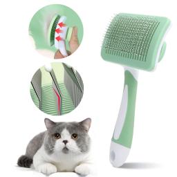 Escova de agulha para animais de estimação, depilação, auto limpeza, beleza, cuidados com a pele, ferramenta de massagem, acessórios para cães, gato e cachorro - Image 2