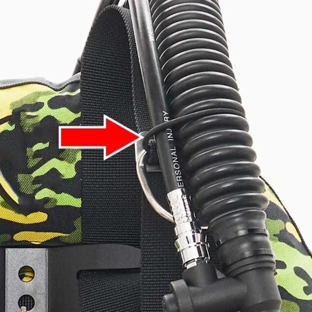 Mangueira Compensadora de Flutuabilidade para Mergulho com Suporte para Snorkel do BCD