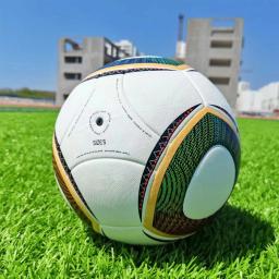 Alta Qualidade Pu Treinamento Esportivo Futebol, Bola de futebol, Equipe Profissional Partida, Presente para Homens e Mulheres, Adulto e Crianças, Tamanho 5, 2010 - Image 1
