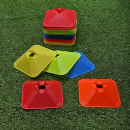 Quadrado Futebol Placas De Sinal De Treinamento, Cones Do Sinal De Obstáculo, Equipamento De Basquete, Equipamento De Treinamento, 10Pcs - Image 1