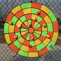 Tamanho grande ao ar livre dardo placa com bolas pegajosas quadra de basquete escola playground diversão integração sensorial brinquedos para crianças adolescentes - Image 6