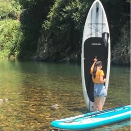 Addfun inflável prancha de surf levante-se paddle board novo estilo 320x81x15cm água esporte board barco bote jangada surf praia atividade - Image 4