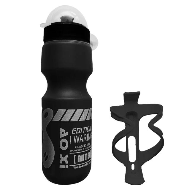 Garrafa de Água 750ml com Gaiola de Suporte para Bicicleta MTB e Road - Acessórios Essenciais para Esportes ao Ar Livre