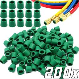 200-50 peças junta de borracha ar condicionado 1/4 ''mangueira de carregamento válvula junta coletor reparação kit de vedação substituição acessórios do carro - Image 1