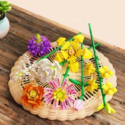 Único bloco flor bouquet com vários ramos, dar férias presentes - Image 3