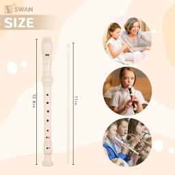 Gravador agudo SWAN de 8 buracos Um instrumento de sala de aula para iniciantes com haste de limpeza Um presente favorito (dedo alemão) - Image 4