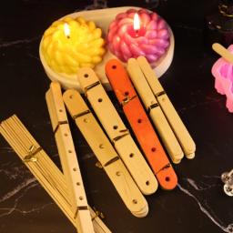 Titulares De Pavio De Vela De Madeira Para DIY, Fabricante De Vela Perfumada, Conjuntos De Centralização, Vela Artesanal Fazendo Acessórios, 20Pcs - Image 2