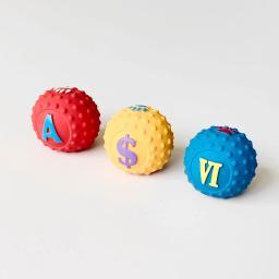 Bolas De Borracha Interativas Para Animais De Estimação, Brinquedo Mastigável, Limpeza De Dentes, Cachorro, Cão, Gato, Limpeza De Dentes - Image 2