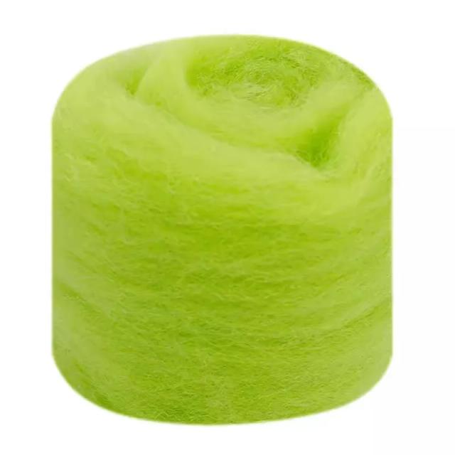 Fibra de Lã Verde Jovem para Feltragem por Agulha e Úmida - Ideal para Fiação Artesanal