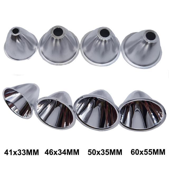 Lanterna LED Refletor em Alumínio com Copo para LEDs 5050 de 5W a 10W - Kits de 1 a 5 Peças com Diâmetros de 40mm a 60mm e Ângulo de 5 a 10 Graus