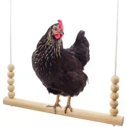Pendurado Bird Swing Toy para Pet, Gaiola de madeira, Bird Rest Toy, Fun Poleiro, Acessórios para exercícios, Diversão - Image 1