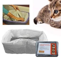 Saco De Areia De Gato Reutilizável Higiênico, Filtro De Fezes De Gato, Mãos Livres Gatos Peneirando, Bandeja De Lixo De Gatinho, Suprimentos Domésticos, 10Pcs por Lote - Image 4