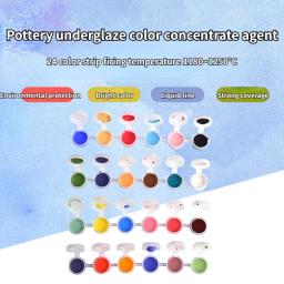 Barra De Cor De Pigmento Cerâmico, DIY, Esmalte Concentrado, Temperatura Média, Suprimentos De Pintura, 24 Cores - Image 1
