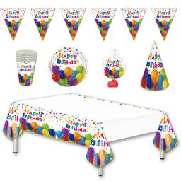 Descartável Tema Verde Tableware Set, Talheres Set, Pratos, Banner, Tableover, Blowout Hat, Birthday Party Supplies, Decoração - Image 1