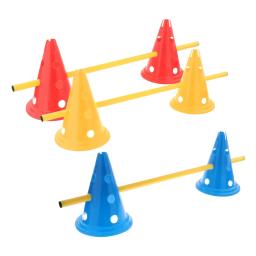 Obstáculo cones curso agilidade treinamento conjunto esportes ao ar livre agility slalom treinamento multifuncional cães saltar obstáculo para o exercício - Image 3