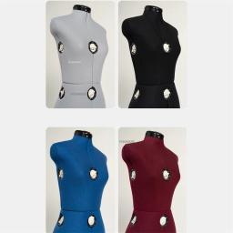 Adereços de manequim feminino, capa de pano ajustável, costura para mulheres, design de alfaiate, roupas, busto, vestido, base de metal, suprimentos de costura - Image 6