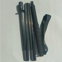 Bastões de caminhada de carbono com padrão de peixe, bastões de viagem, ultraleves, dobráveis, portáteis, 5 seções, 100% completos - Image 2