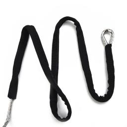Linha de guincho sintético com bainha para ATV e UTV, cabo, cabo de reboque, alta resistência, cinza, acessórios automotivos, 1PC - Image 4