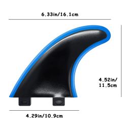 Prancha de surf com parafusos Fin chave, polímero reforçado, G5 M tamanhos, 3 PCs - Image 2