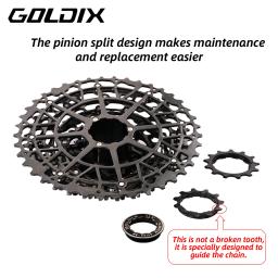 Goldix ultraleve bicicleta cassete roda livre material de aço carbono 9/10/11/12/13 velocidade hg estrutura roda dentada para mountain bike - Image 5
