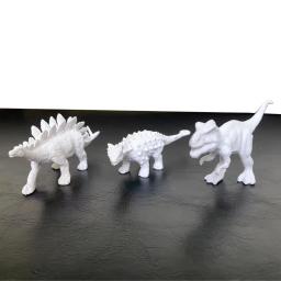 Brinquedos de dinossauro pintura conjunto de artesanato de dinossauro para crianças pintura arte conjuntos para crianças com 6 dinossauro pintar seu próprio kit para 3-7 anos - Image 4
