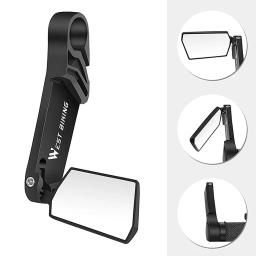 Espelho de bicicleta dobrável para ciclismo, guidão retrovisor rotativo, espelhos de segurança, acessórios MTB, 360 graus, 2PCs - Image 3