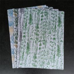 Folhas de papel de tecido folhas verdes Impresso botânico, Papel de embrulho para presentes Festival de aniversário, 14x20 - Image 1
